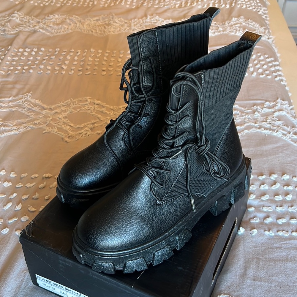 Black Combat Boots